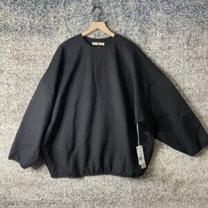 Adidas Fear of God Athletics Fleece Crewneck Sweatshirt Noir XL IS8706